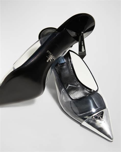 prada clear mule|vintage Prada mules.